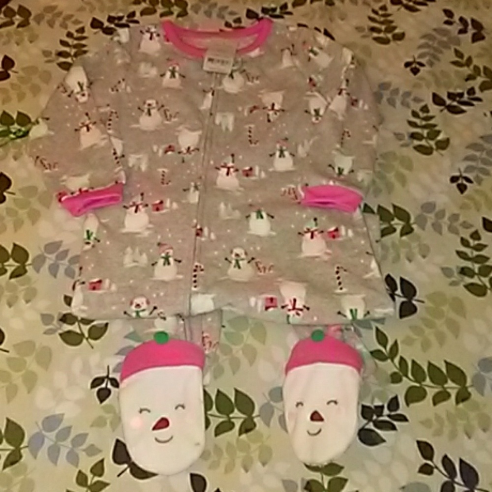 Girls 4t Carter's Footies BNWT